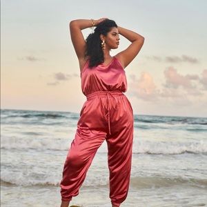 Eva satin drawstring jumpsuit 💕💕💕